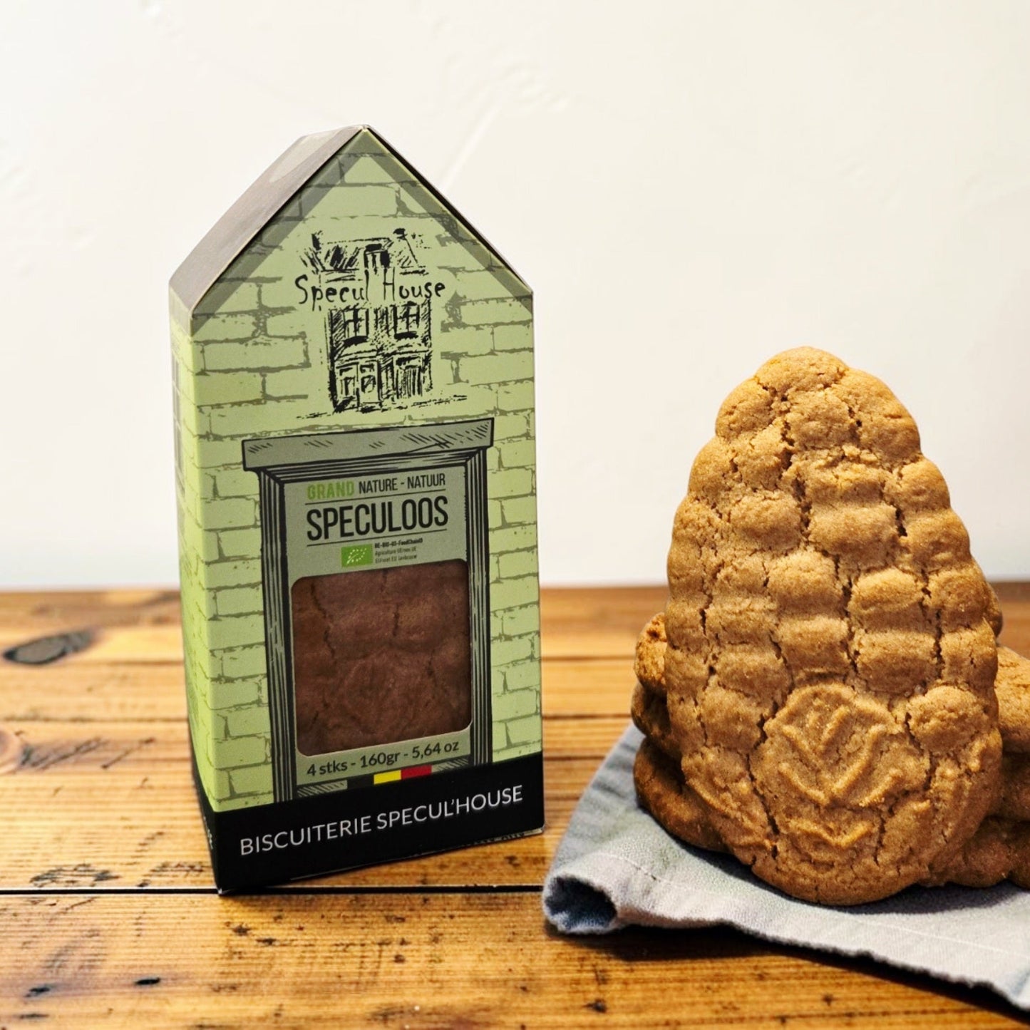 Large Organic Classic Speculoos - 160 gr (4 x 40 g) - BE-BIO-03
