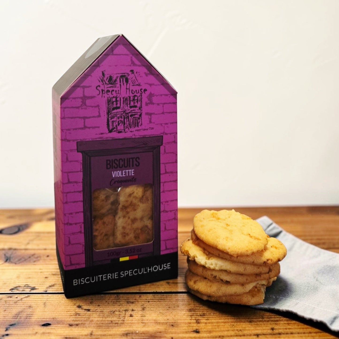 Violette 'crunchy' biscuits - 100 gr