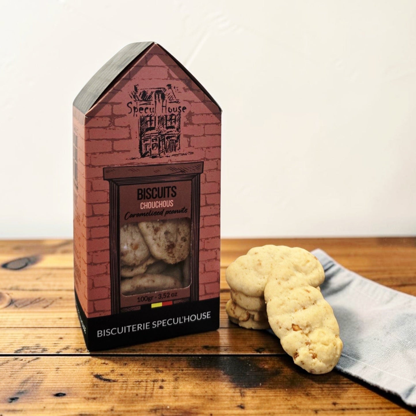 Praline biscuits (hazelnuts &amp; almonds) - 100 gr