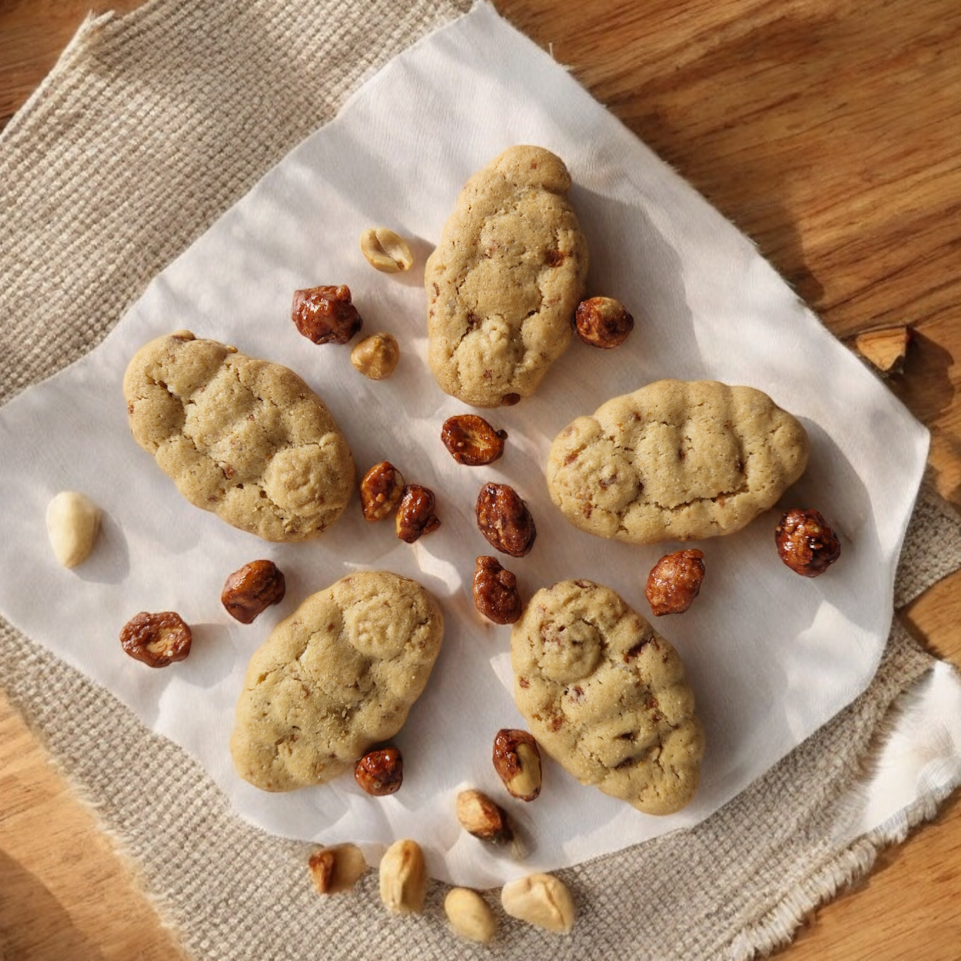 Praline biscuits (hazelnuts &amp; almonds) - 100 gr
