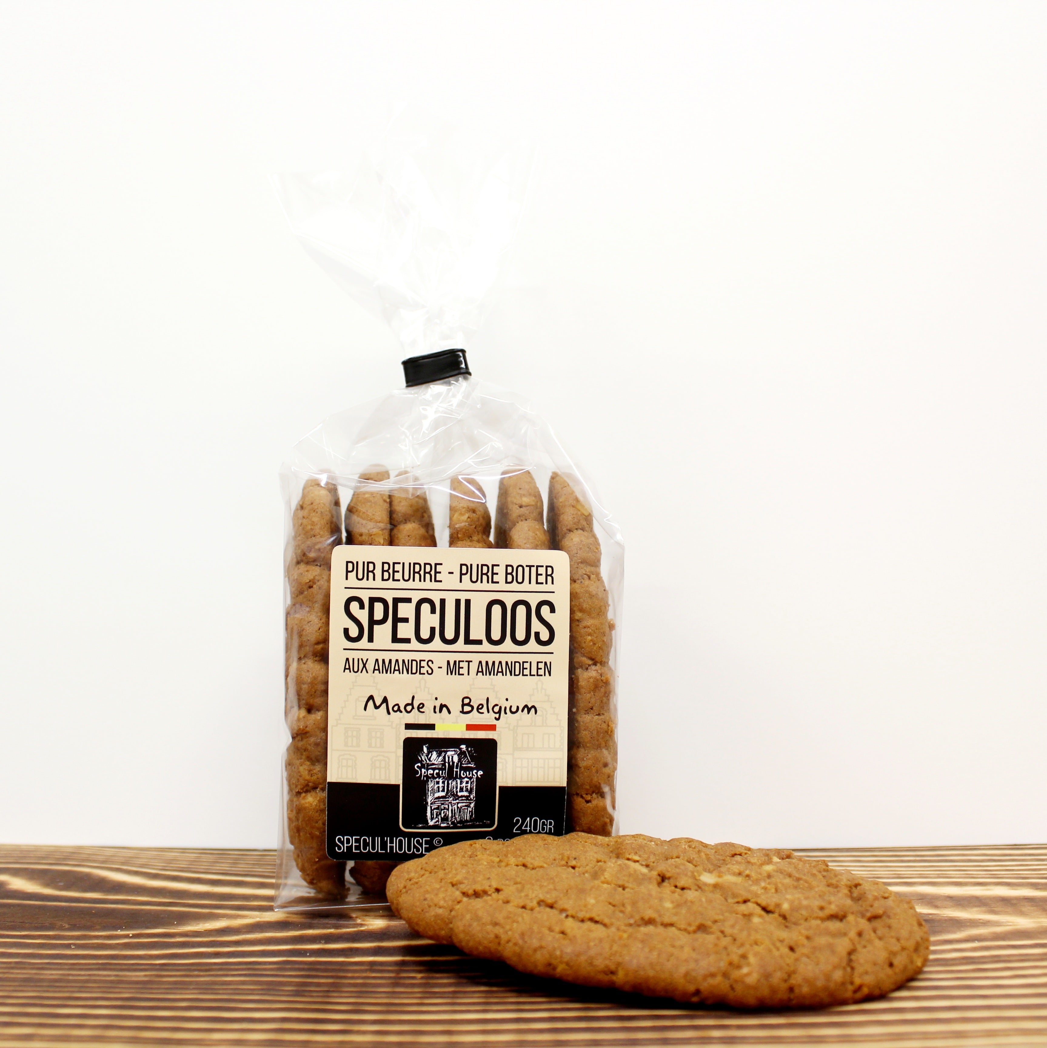 Pure butter speculoos, with almonds - 6 large speculoos - 240gr