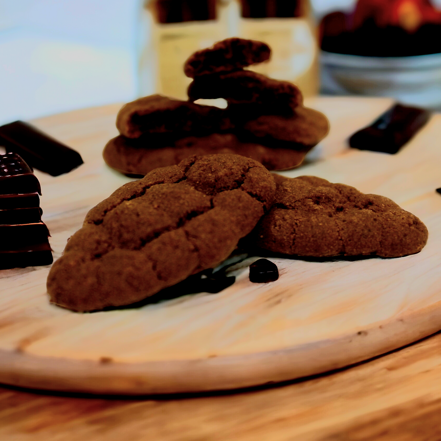 Koekjes van pure chocolade - 100 gr