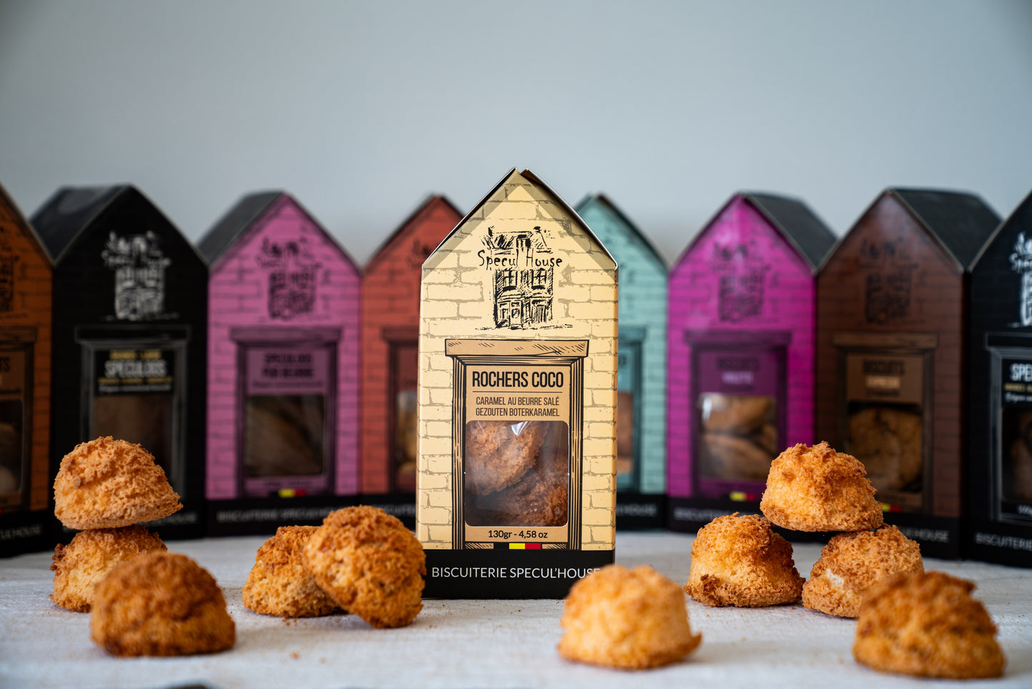 Coconut rocks with salted butter caramel - 5 pieces (130 gr)