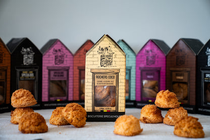 Coconut rocks with salted butter caramel - 5 pieces (130 gr)